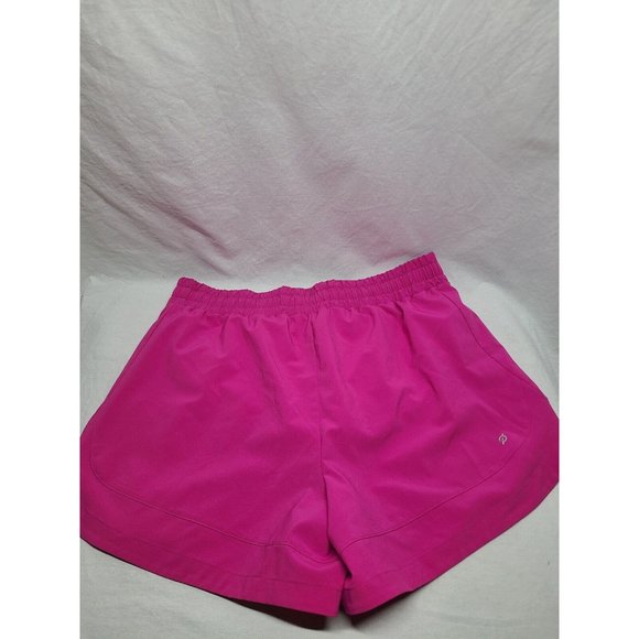 Peloton Woman's Athletic Run Tulip Shorts Fuchsia Lined Pull-on 4"in Medium - Picture 9 of 9
